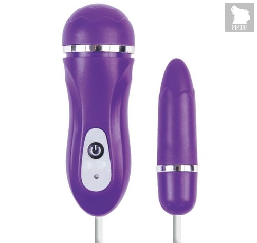 Фиолетовое виброяйцо с выносным пультом управления, цвет фиолетовый - Toyfa