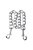 Серебристая соединительная цепочка с двумя карабинами, цвет серебряный - Toyfa