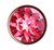 Пробка цвета розового золота с малиновым кристаллом Diamond Ruby Shine L - 8,3 см., цвет малиновый - Lola Toys
