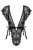 Кружевной V-образный тедди Merossa с пояском и доступом, цвет черный, L-XL - Obsessive