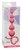 Розовая анальная цепочка Begginers Beads - 18 см, цвет розовый - Lola Toys