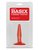 Анальная пробка Basix Rubber Works - Mini Butt Plug, цвет красный - Pipedream