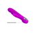 Лиловый вибромассажер с клиторальным отростком Hot Rabbit - 19 см, цвет фиолетовый - Baile