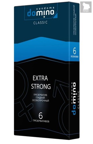 Суперпрочные презервативы DOMINO Extra Strong - 6 шт. - LUXLITE