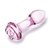 Набор из 3 стеклянных анальных пробок Rosebud Butt Plug Set, цвет розовый - Gläs