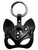 Черный сувенир-брелок «Кошка», цвет черный - Подиум