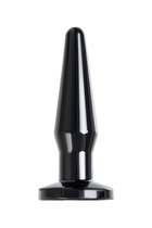 Черная анальная втулка Gemini α - 12 см., цвет черный - Toyfa