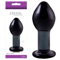 Анальная пробка Crystal Large - Charcoal, большая