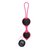 Вагинальные шарики Coco licious - Silicone Kegel Trainer различного диаметра, цвет черный - California Exotic Novelties