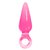 Анальная пробка Jolie - Mini Pink c кольцом, мини, цвет розовый - NS Novelties