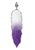 Серебристая анальная пробка с фиолетовым хвостом Starlit, цвет фиолетовый - Lola Toys