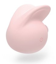 Розовое яичко-зайчик Bunny Vibro Egg, цвет розовый - Ann Devine