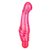 Розовый вибратор с блёстками G Glitz - 17,5 см., цвет розовый - California Exotic Novelties