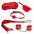 Эротический набор БДСМ из 5 предметов в красном цвете, цвет красный - МиФ