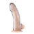 Прозрачная насадка на пенис Transparent Penis Enhancing Sleeve Extension - 15,9 см., цвет прозрачный - Blue Line