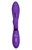 Фиолетовый вибратор Yonce с клиторальным зайчиком - 20,5 см, цвет пурпурный - indeep
