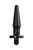 Черная анальная втулка Lacerta с вибрацией - 12,1 см., цвет черный - Toyfa
