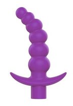 Фиолетовая вибрирующая анальная елочка Sweet Toys - 10,8 см., цвет фиолетовый - Bioritm