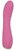 Розовый вибромассажер для стимуляции точки G Uncorked Pinot - 18,5 см., цвет розовый - California Exotic Novelties