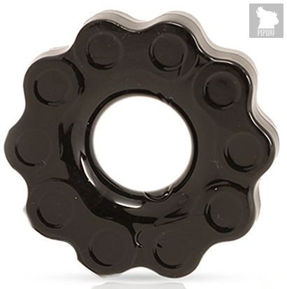 Черное эрекционное кольцо Chains, цвет черный - Blush Novelties