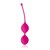 Ярко-розовые вагинальные шарики Cosmo, цвет розовый - Bioritm