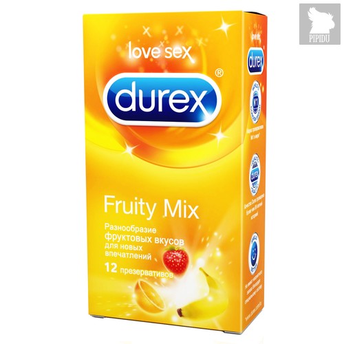 Презервативы Durex Fruity Mix, 12 шт. - Durex