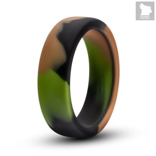 Эрекционное кольцо камуфляжной расцветки Silicone Camo Cock Ring, цвет зеленый - Blush Novelties