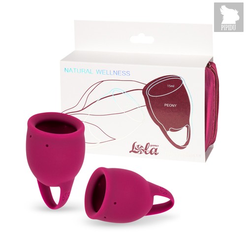 Набор менструальных чаш Natural Wellness Peony 4000-03lola, цвет красный - Lola Toys