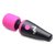 Розово-черный мини-вибромассажер 10X Vibrating Mini Silicone Wand, цвет розовый - XR Brands