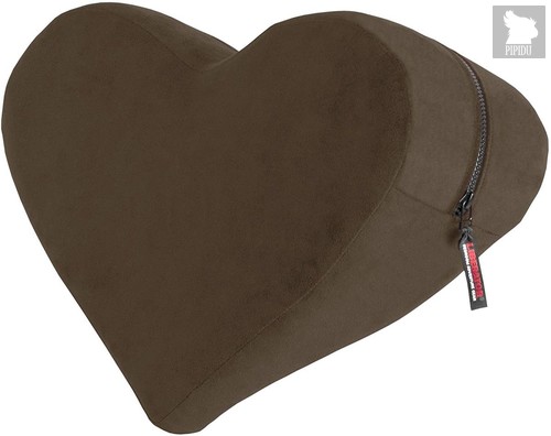 Кофейная подушка для любви Liberator Retail Heart Wedge, цвет кофейный - Liberator
