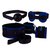 Сине-комплект для БДСМ-игр: наручники, кляп-шарик, маска, ошейник, цвет синий - Sitabella (СК-Визит)