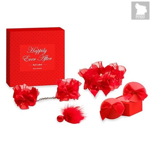 Эротический набор Happily Ever After Red Label, цвет красный - Bijoux