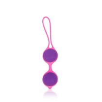 Фиолетово-розовые вагинальные шарики Cosmo, цвет фиолетовый - Bioritm