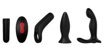 Стильный вибронабор для мужчин Dusky Pleasure Set, цвет черный - Dream toys
