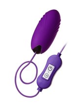 Фиолетовое виброяйцо с пультом управления A-Toys Cony, работающее от USB, цвет фиолетовый - Toyfa