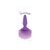 Анальная пробка Bunny Tails Purple с фиолетовым заячьим хвостом, цвет фиолетовый - NS Novelties