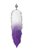 Серебристая анальная пробка с фиолетовым хвостом Galaxy, цвет фиолетовый - Lola Toys