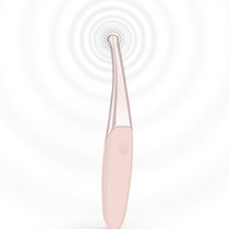 Розовый точечный вибромассажер Senzi Vibrator - 14,7 см., цвет розовый - EDC Wholesale