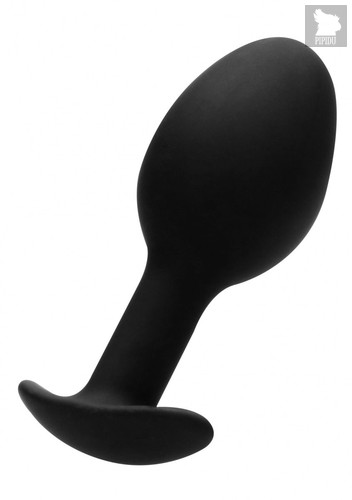 Черная анальная пробка N 89 Self Penetrating Butt Plug - 8,3 см., цвет черный - Shots Media