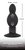 Анальная пробка с пружинным механизмом на ножке Bouncing Plug by Black Velvets, цвет черный - ORION