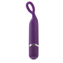 Фиолетовый мини-вибромассажер LIA MINI MASSAGER PLEASURE O - 11,5 см, цвет фиолетовый - California Exotic Novelties