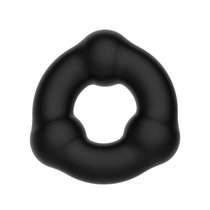 эрекционное кольцо с 3 шариками, цвет черный - Baile