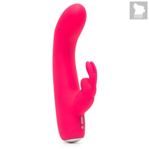 Розовый вибратор-кролик Rechargeable Mini Rabbit Vibrator - 15,2 см., цвет розовый - Happy rabbit