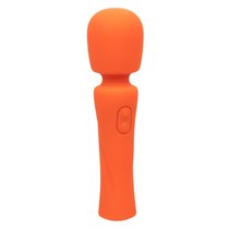 Оранжевый вибромассажер Stella Liquid Silicone Mini Massager - 14,5 см., цвет оранжевый - California Exotic Novelties