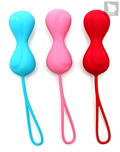 Набор из трёх двойных вагинальных шариков Satisfyer Balls, цвет разноцветный - Satisfyer