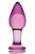 Стеклянный стимулятор-пробка - 11 см, цвет фиолетовый - Sexus