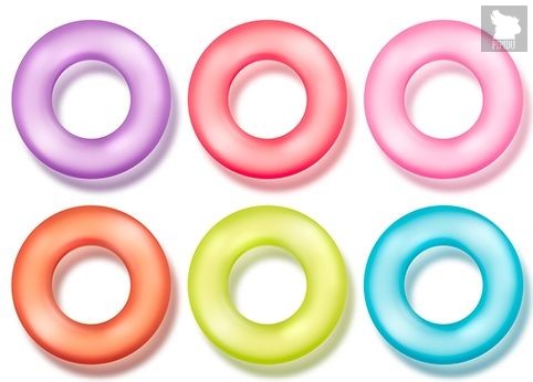 Набор из 6 эрекционных колец King of the Ring, цвет разноцветный - Blush Novelties