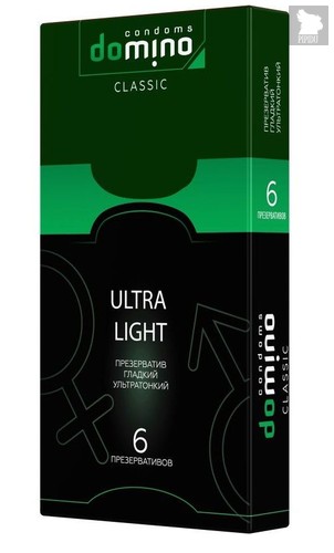 Супертонкие презервативы DOMINO Ultra Light - 6 шт. - LUXLITE