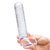 Прозрачный фаллоимитатор 8" Realistic Ribbed Glass Dildo - 20,3 см., цвет прозрачный - Gläs