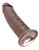 Коричневый фаллос-гигант 10" Cock - 25,4 см, цвет коричневый - Pipedream